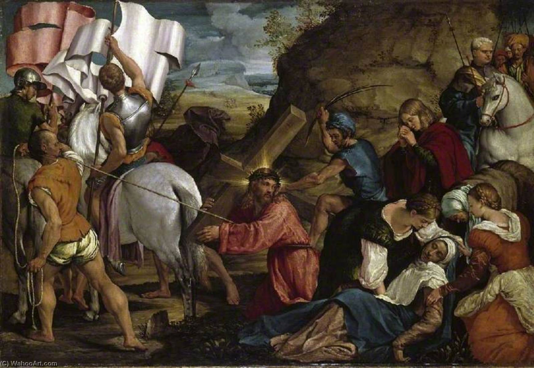 The Journey To Calvary — Jacopo Bassano (jacopo Da Ponte)