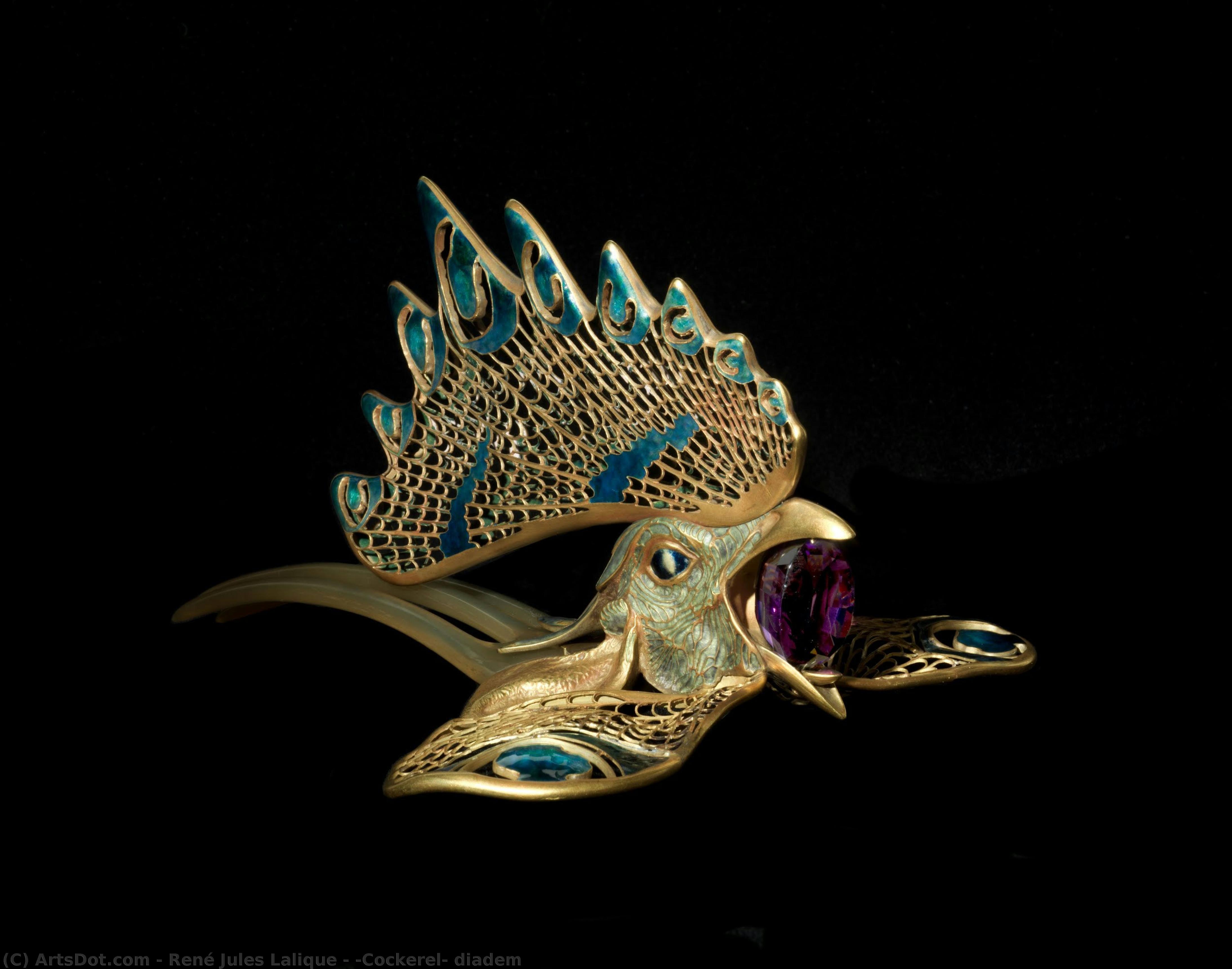 ‘cockerel’ Diadem — René Jules Lalique