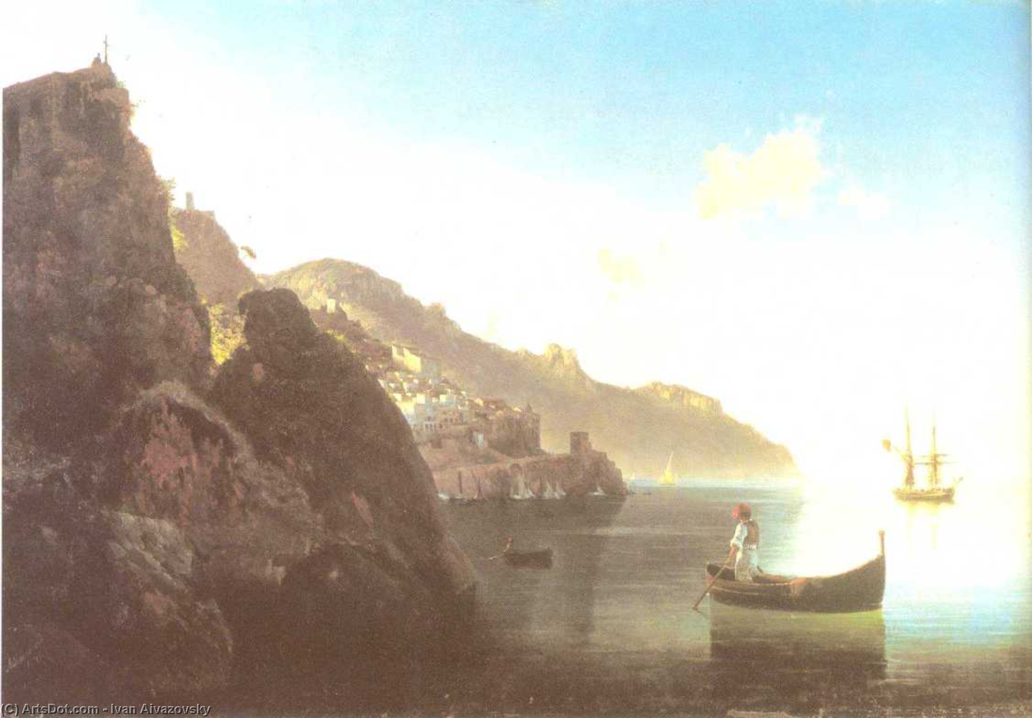 The Coast At Amalfi. — Иван Константинович Айвазовский