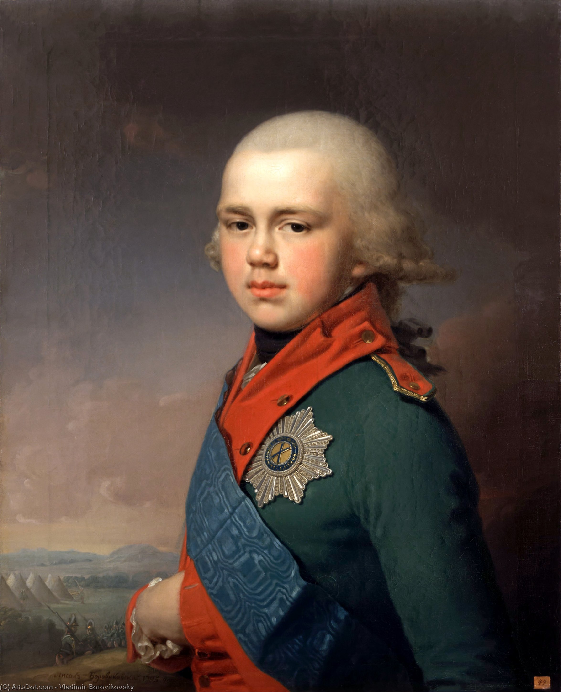 Portrait Of Grand Duke Konstantin Pavlovich — Vladimir Lukich Borovikovsky