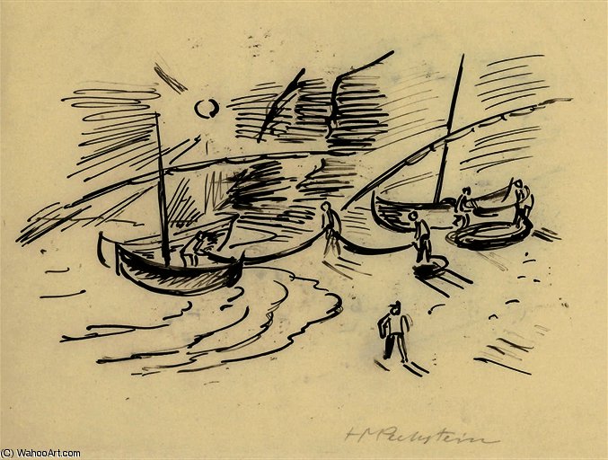 Hafenszene — Hermann Max Pechstein