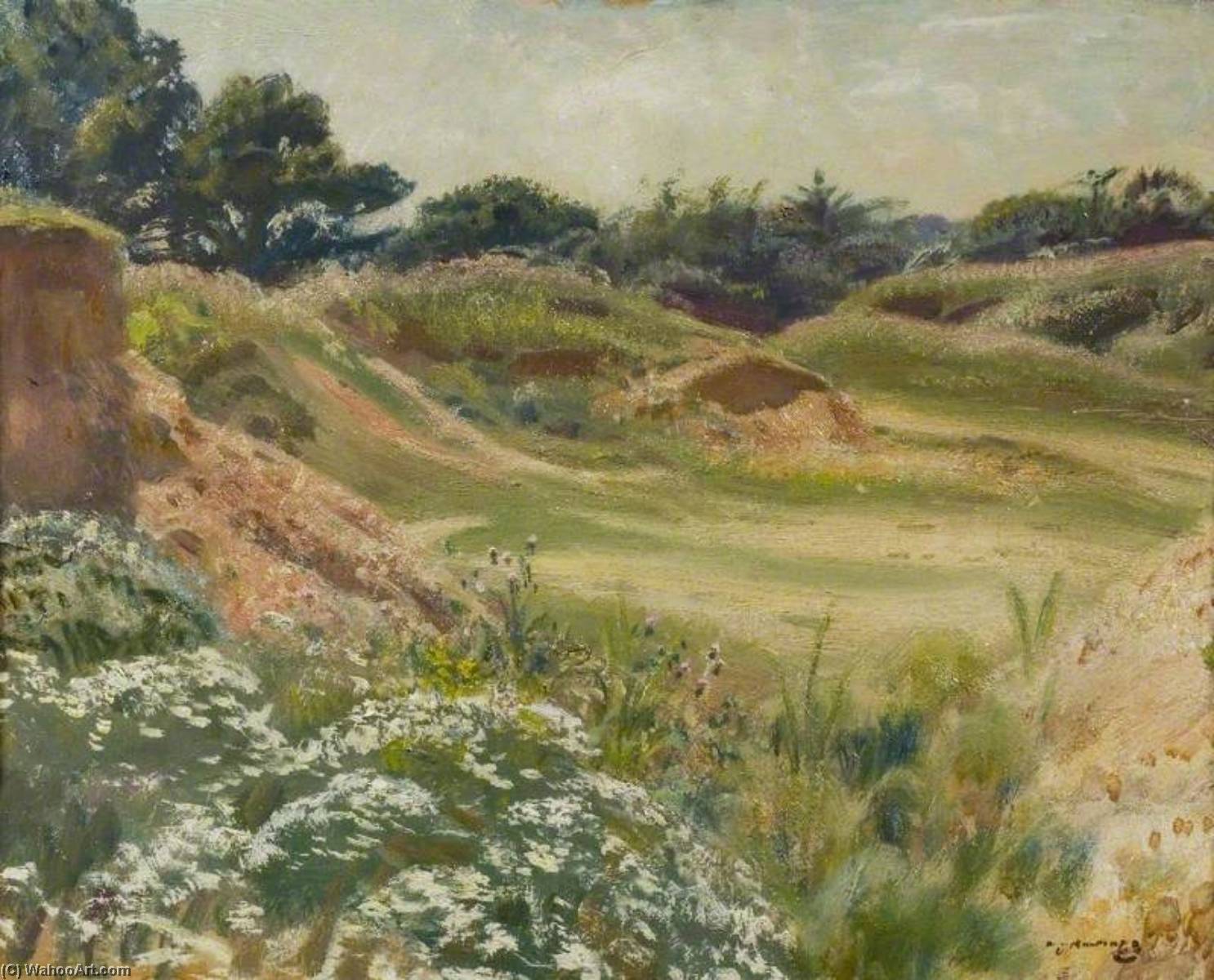 An Old Gravel Pit — Sir Alfred James Munnings