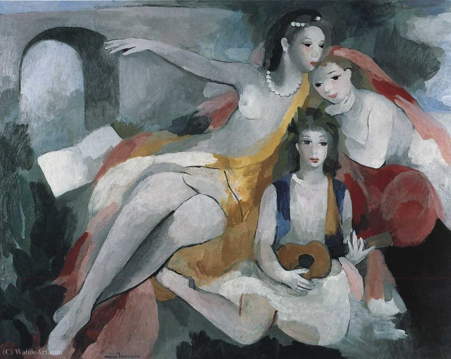 Trois Jeunes Femmes (1953) — Marie Laurencin