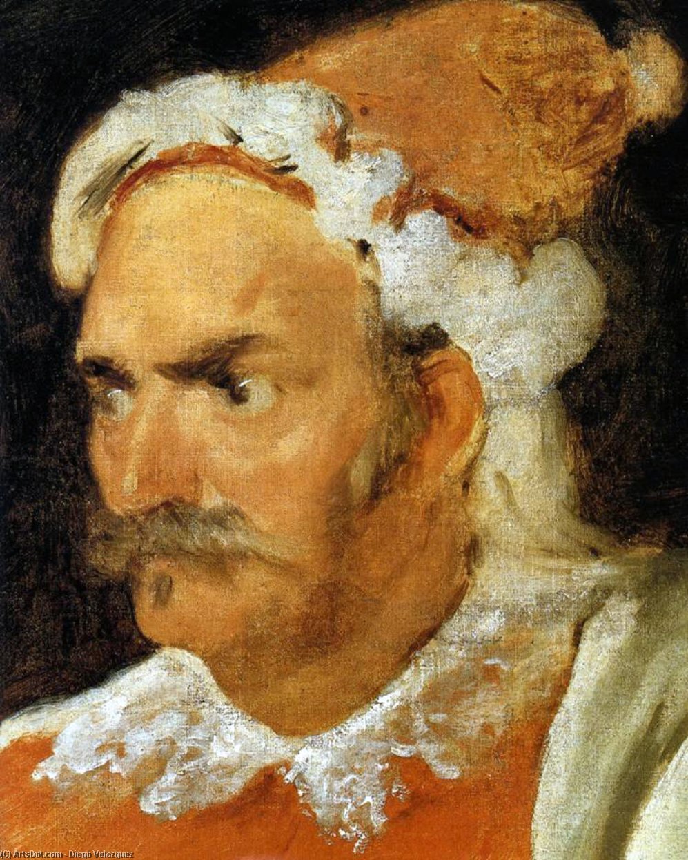 Budala Don Kristobal De Kastanja I Pernja (detalj) — Diego Velázquez