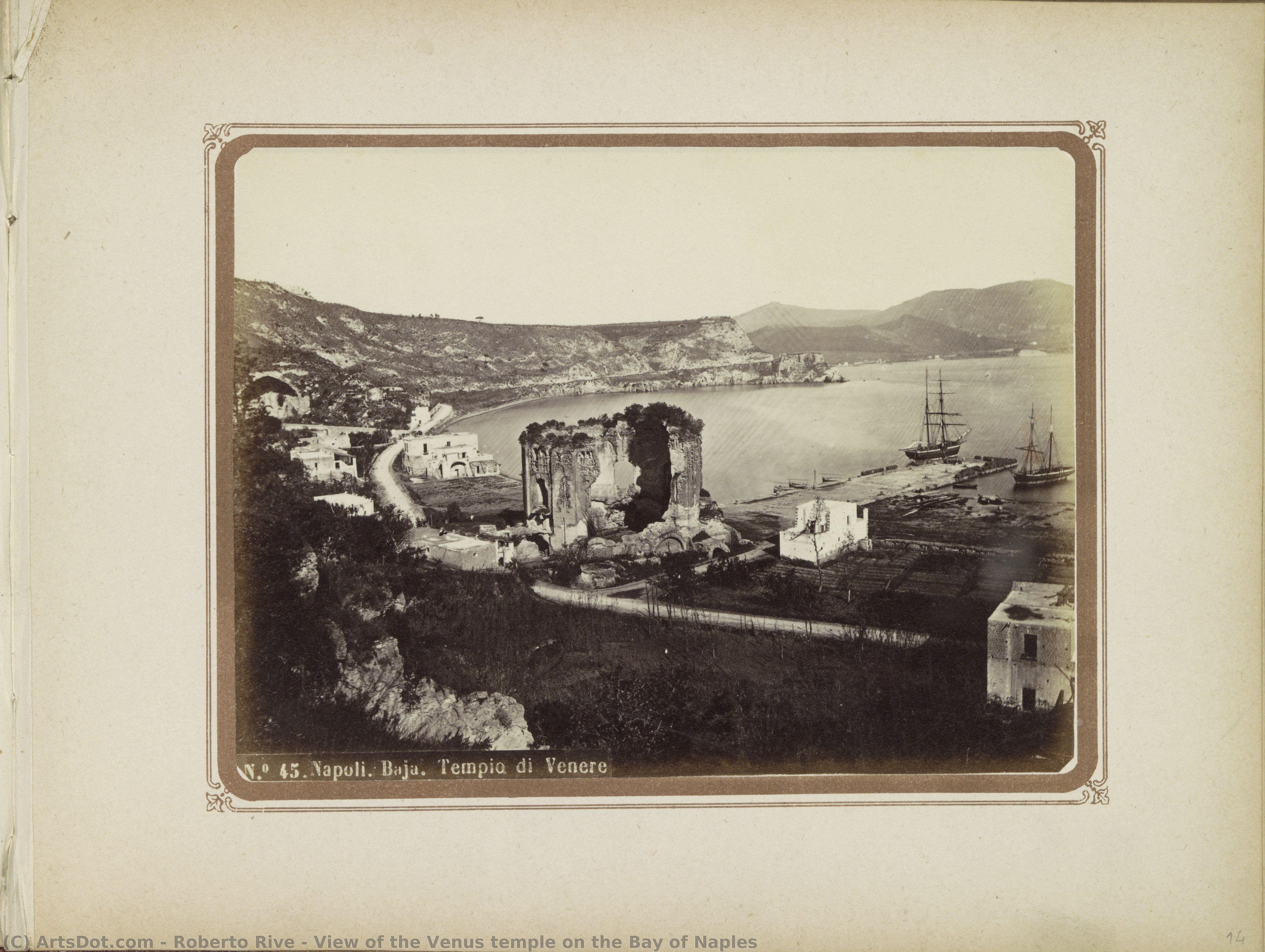 View Of The Venus Temple On The Bay Of Naples — Roberto Rive