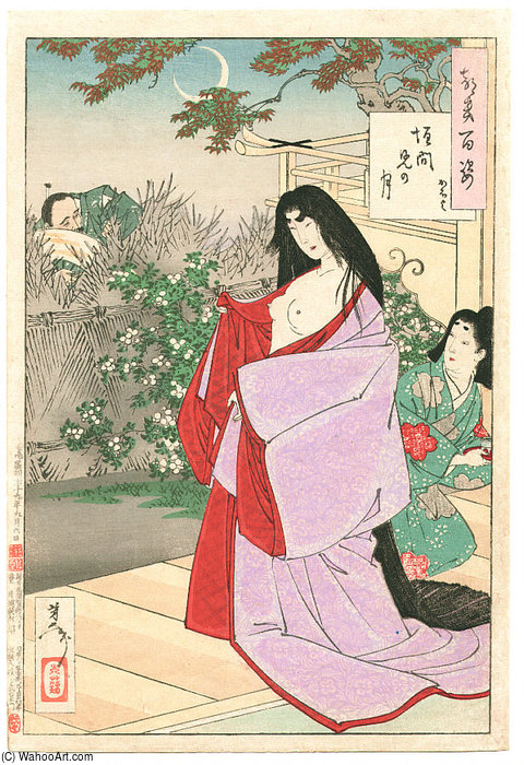 A Glimpse Of The Moon — Tsukioka Yoshitoshi