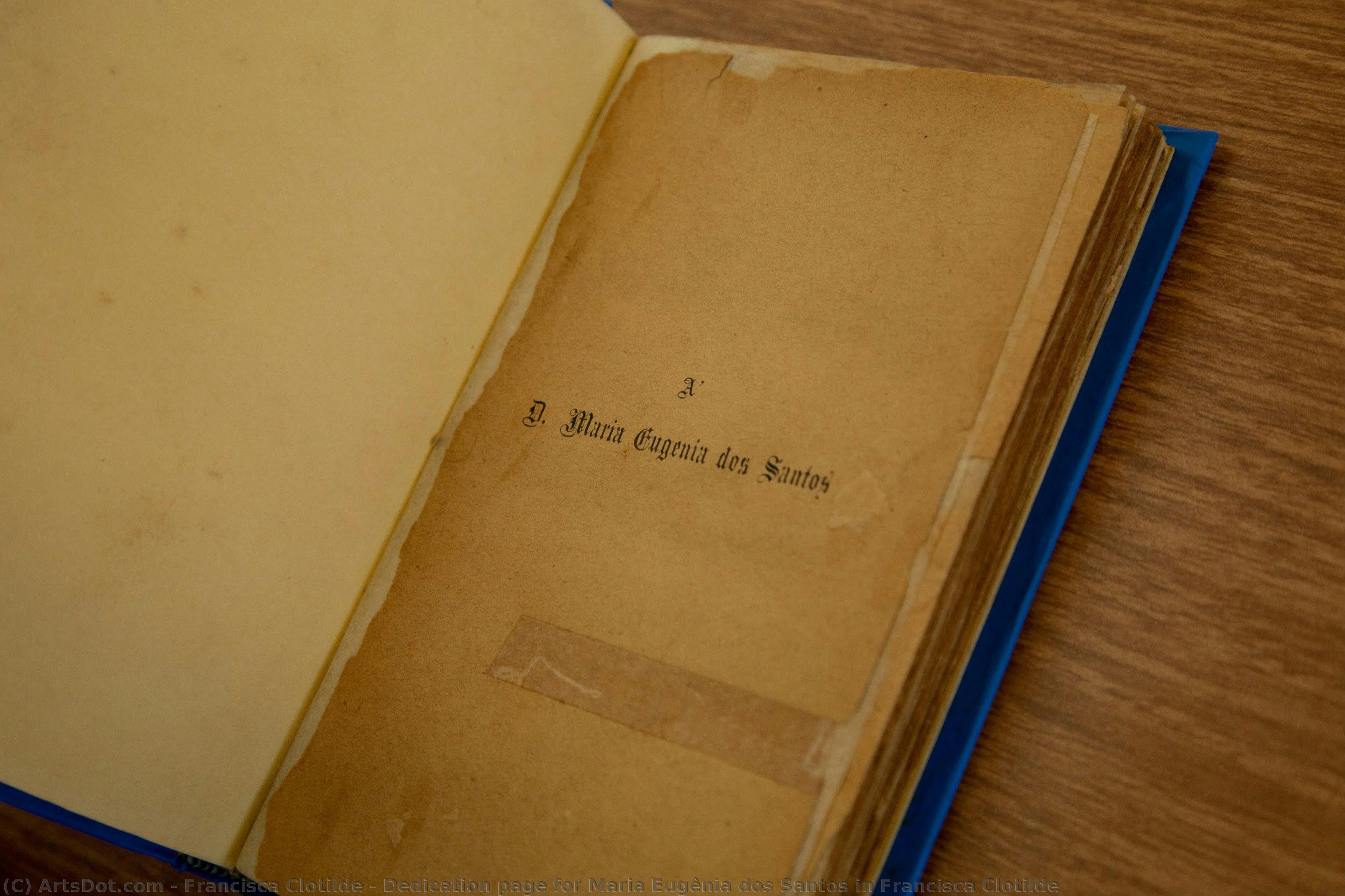 Dedication Page For Maria Eugênia Dos Santos In Francisca Clotilde — Francisca Clotilde