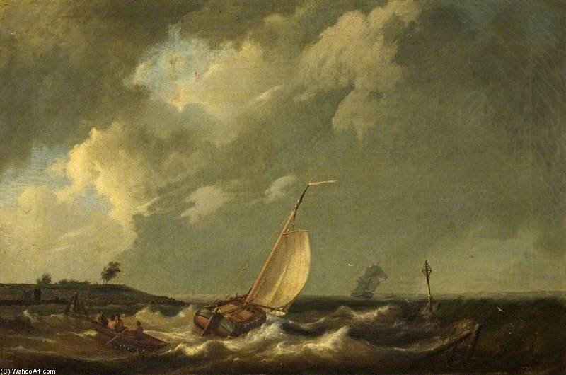 Sea Piece - — Hermanus Koekkoek (the Elder)