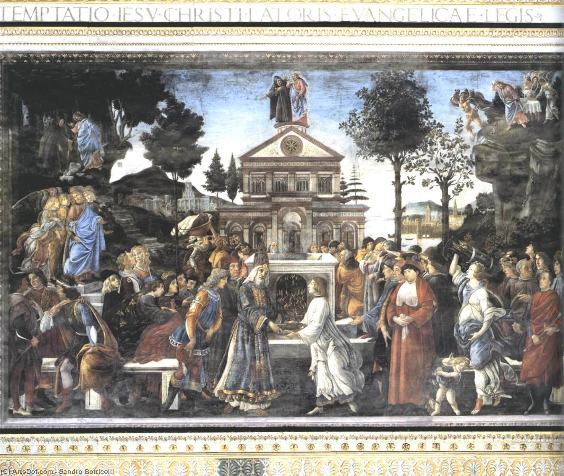 Three Temptations Of Christ (cappella Sistina, Vatican) — Сандро Ботичели