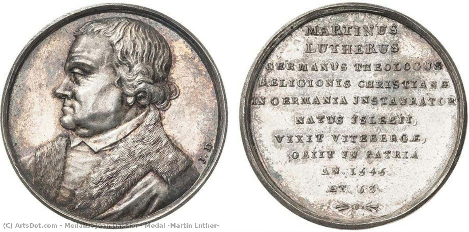 Medal (martin Luther) — Medalist Jean Dassier