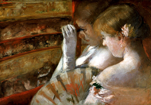 A Corner Of The Loge Aka In The Box — Mary Stevenson Cassatt