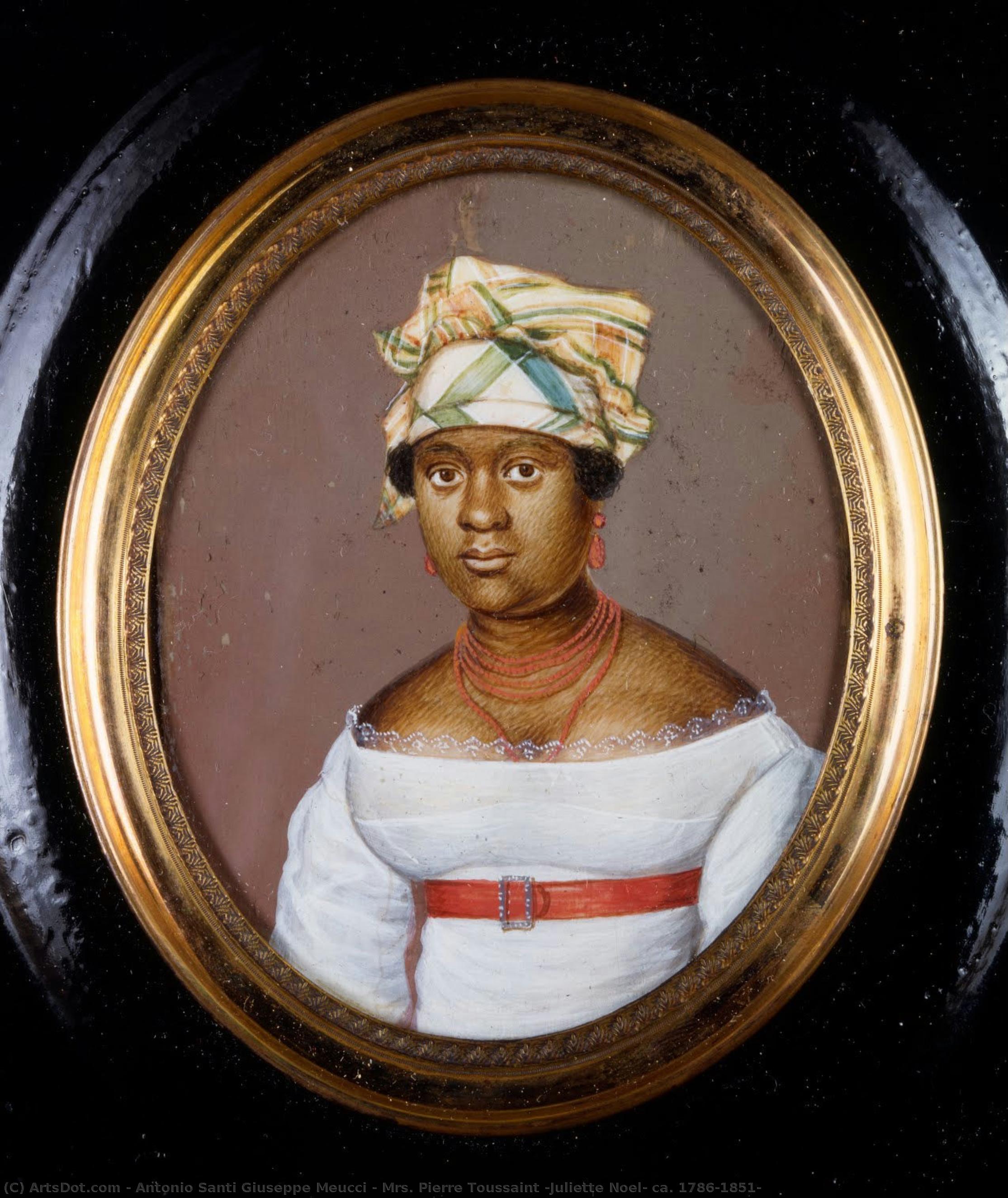 Mrs. Pierre Toussaint (juliette Noel, Ca. 1786–1851) — Antonio Santi Giuseppe Meucci