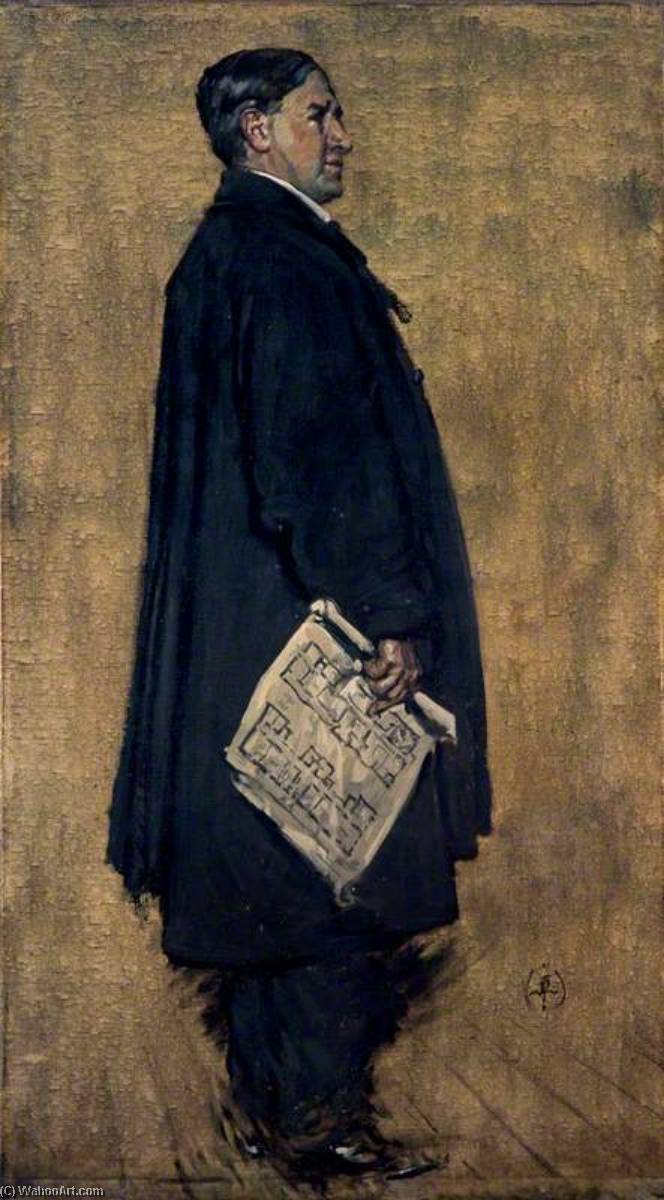 Charles Rennie Mackintosh (1869–1928), Architect – Study For The Group Portrait 'the Building Committee Of The Glasgow School Of Art' — Francis Henry Newbery