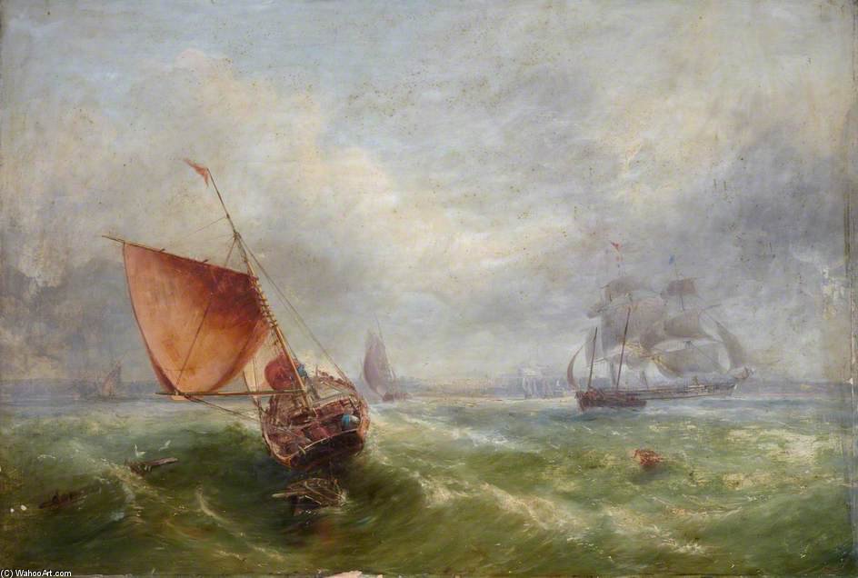Shipping Off Maryport — John Wilson Carmichael