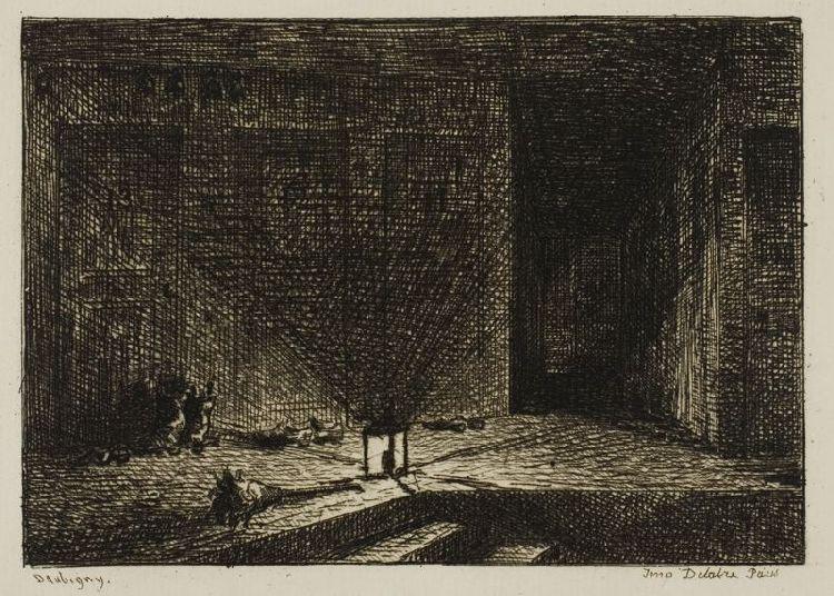 Interior Of An Inn (the Corridor Of An Inn) — Charles-françois Daubigny