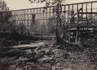 Trestle Bridge, At Whiteside From The Album Photographic Views Of Sherman's Campaign — George Grey Barnard