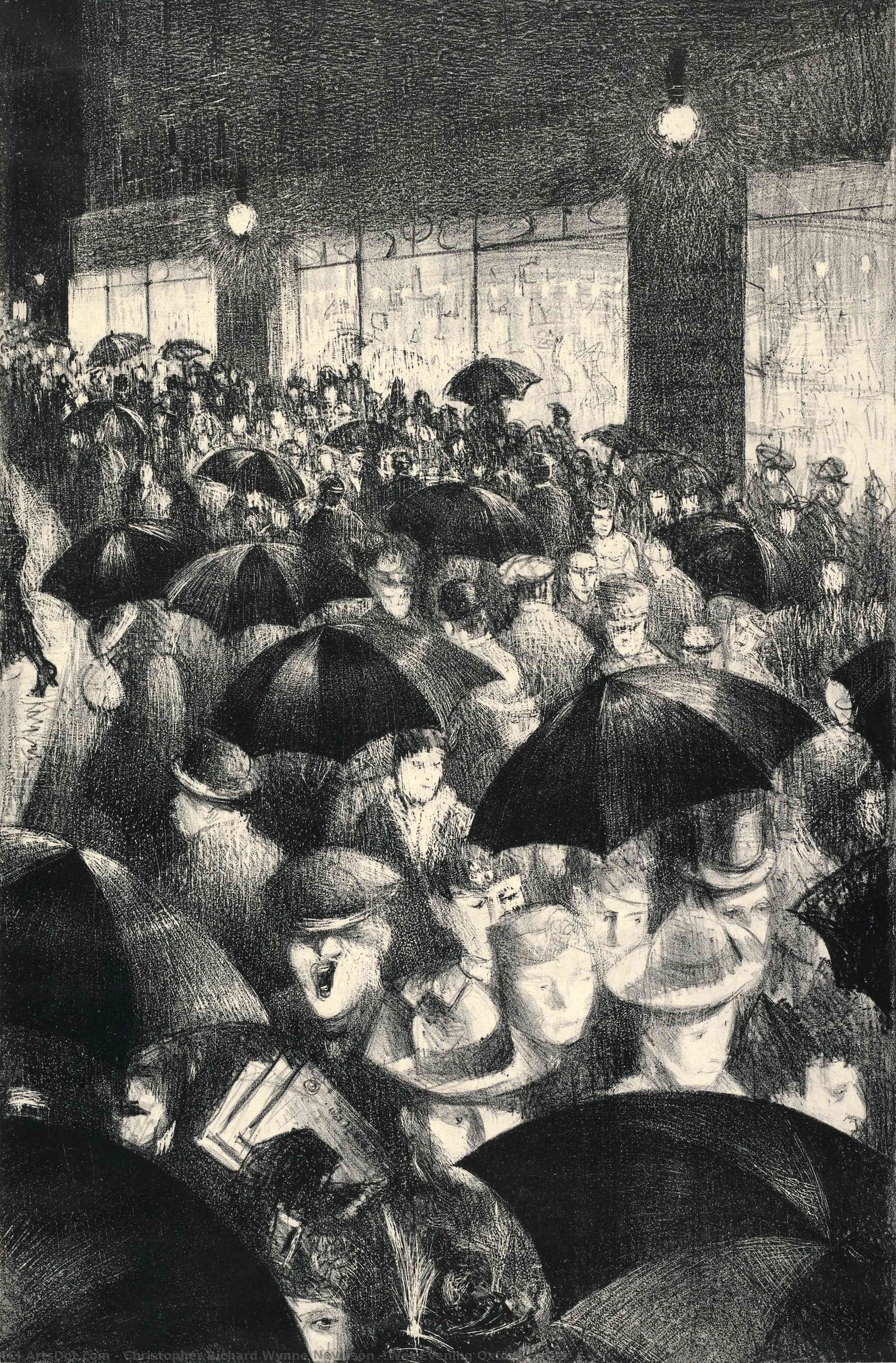 Wet Evening Oxford Street — Christopher Richard Wynne Nevinson