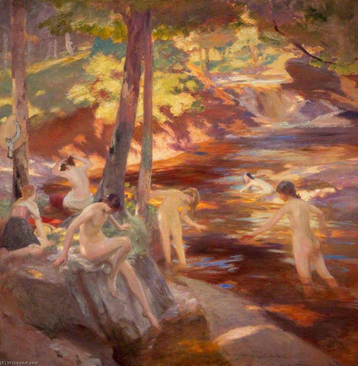 The Bathing Pool — Charles Hodge Mackie