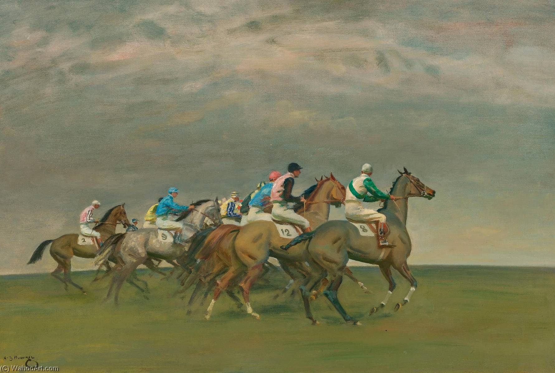 Start Of A Steeplechase — Sir Alfred James Munnings