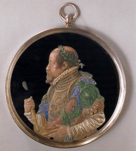 Medallion Portrait Of Emperor Maximilian Ii — Antonio Abondio