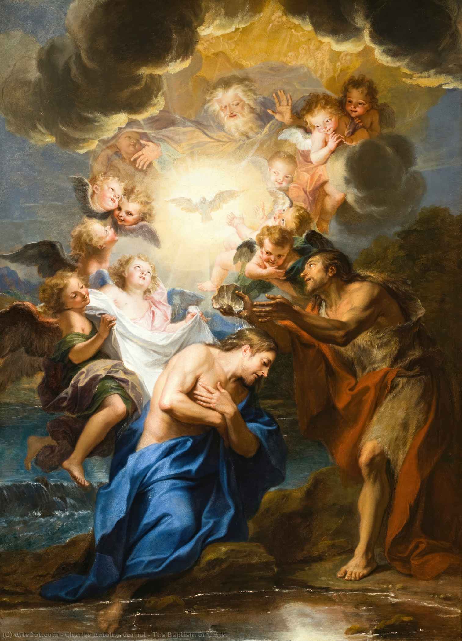 The Baptism Of Christ — Charles Antoine Coypel