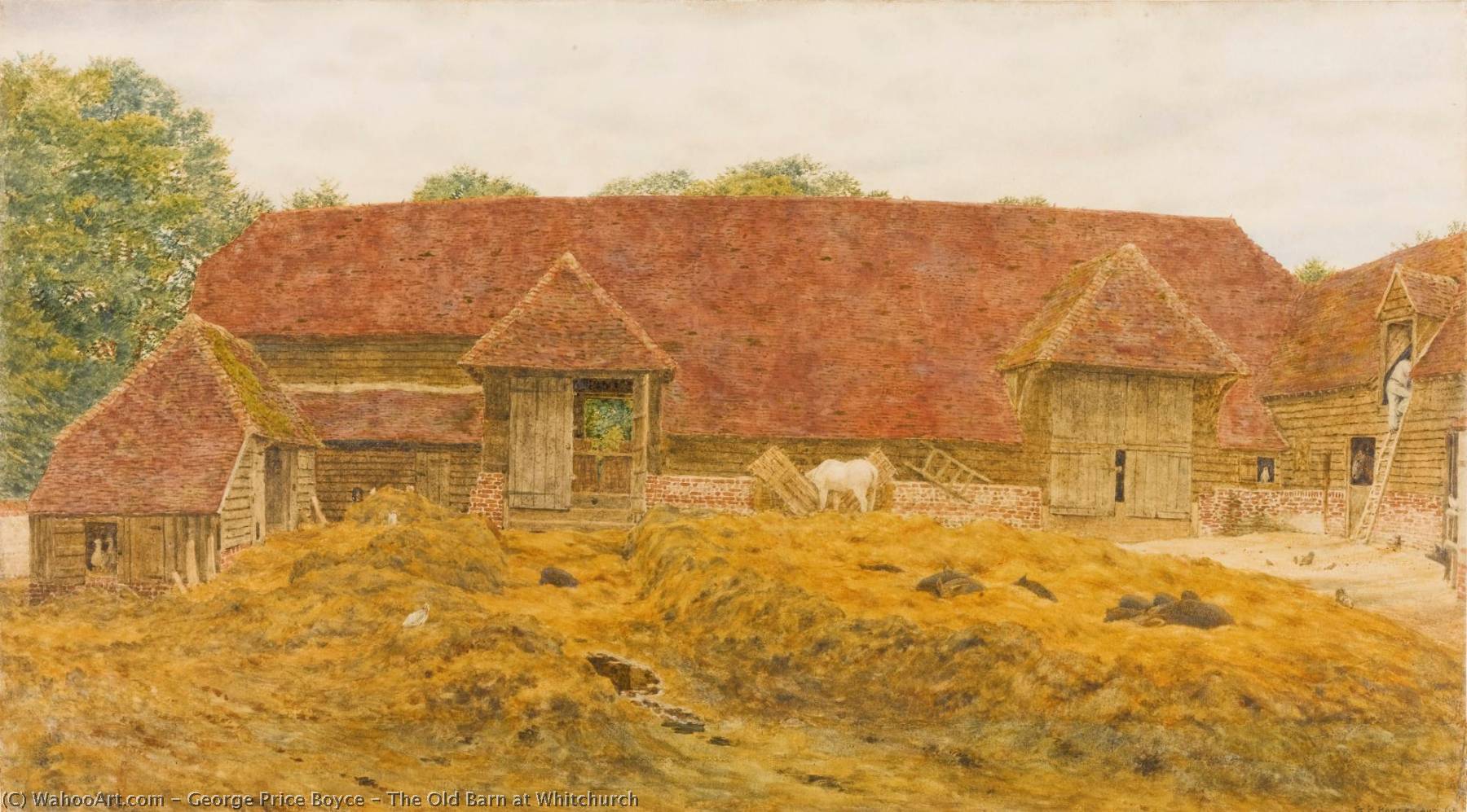 The Old Barn At Whitchurch — George Price Boyce