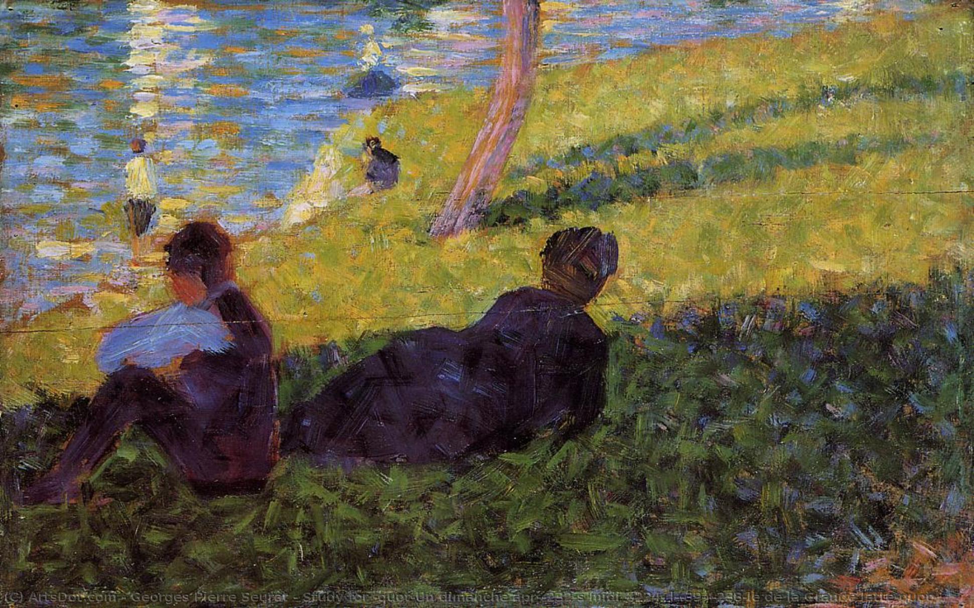 Studija Za "un Dimanche Après Midi À L'île De La Grande Jatte" — Žorž Pjer Ser