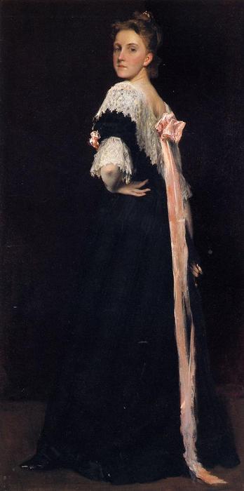 Retrato De Miss E. (también Conocida Como Lydia Field Ammet) — William Merritt Chase