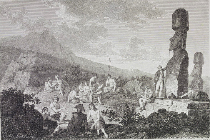 Inhabitants And Monuments Of Easter Island. — Gaspard Duché De Vancy