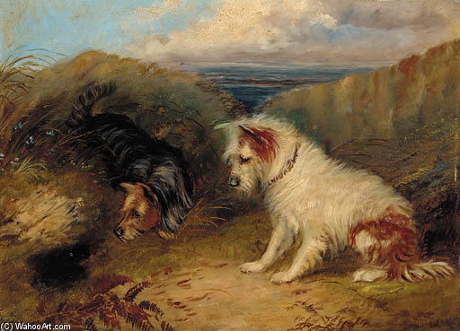 Terriers Rabbiting; And Terriers By A Rabbit Hole — Джордж Армфилд (смит)