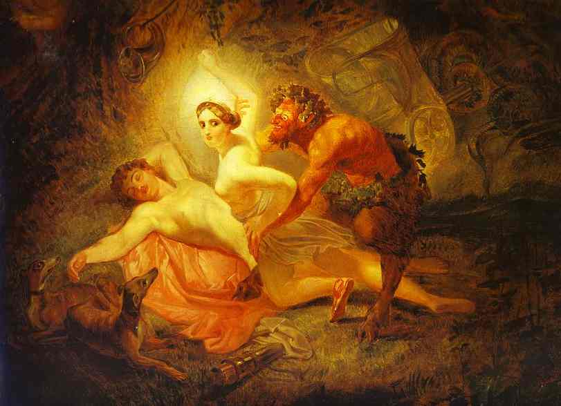 Diana, Endymion, And Satyr — Karl Pavlovich Bryullov