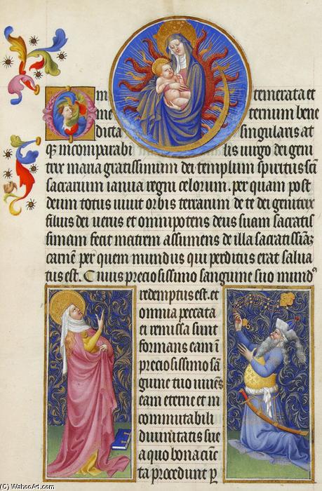 The Virgin, The Sibyl And The Emperor Augustus — Limbourg Brothers