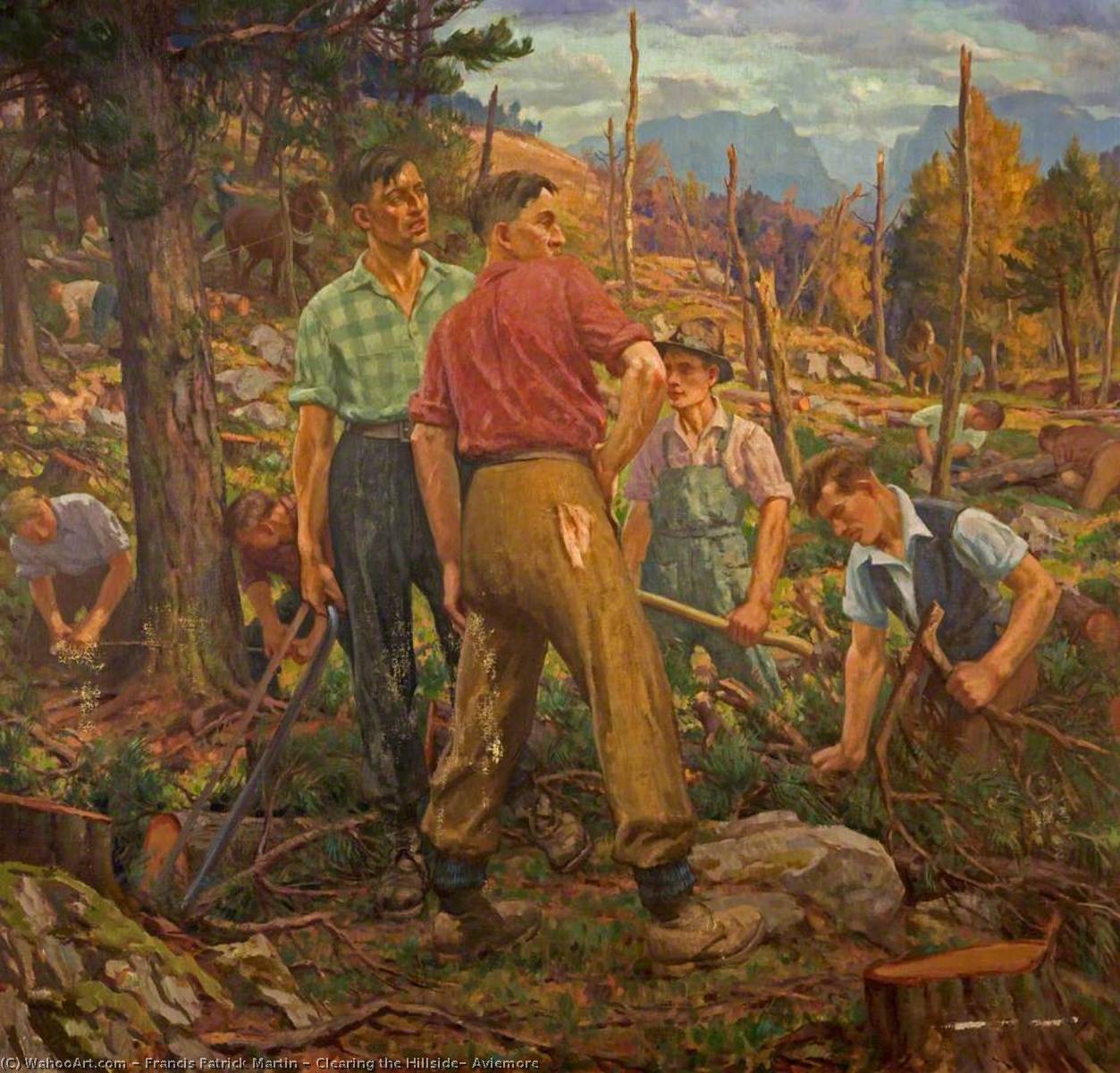 Clearing The Hillside, Aviemore — Francis Patrick Martin