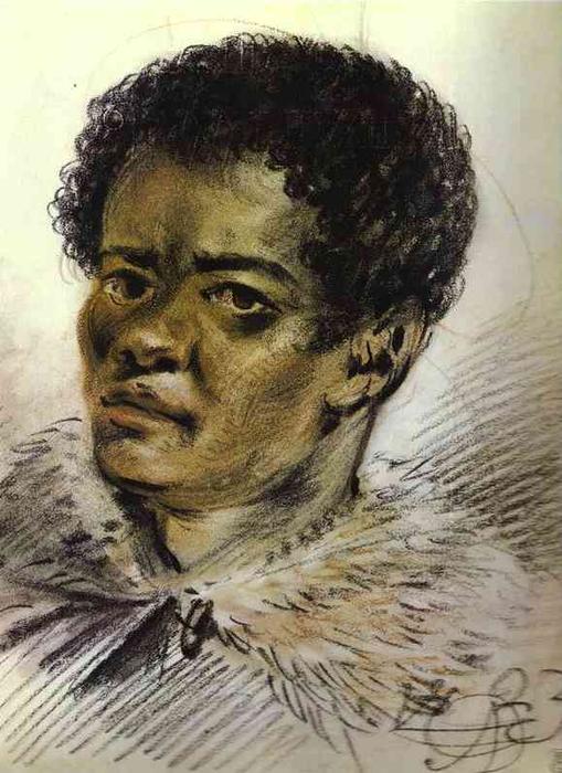 Portrait Of A Negro, Orlovski's Servant — Alexander Orlowski