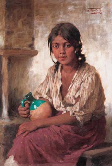 Girl With A Jar — György Vastagh