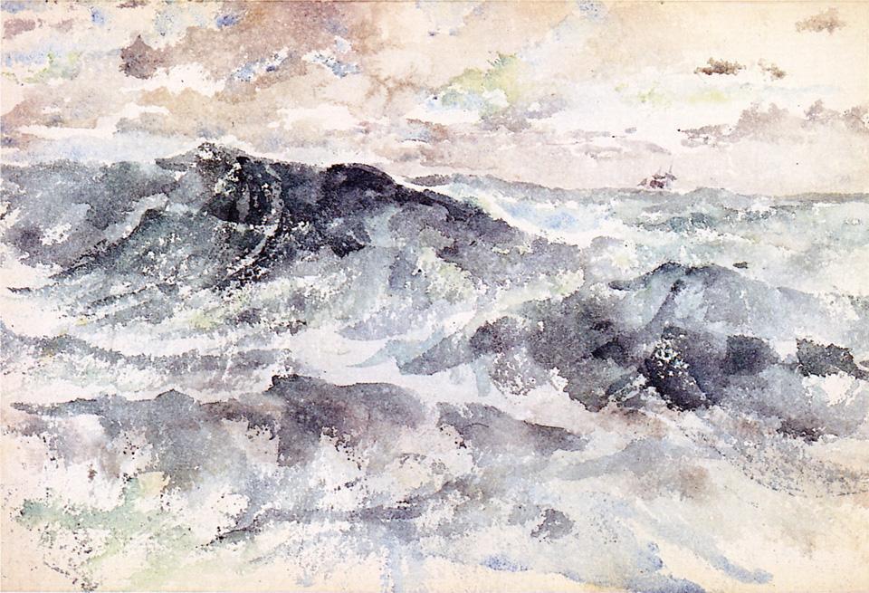 Arrangement In Blue And Silver - The Great Sea — James Abbott Mcneill Whistler