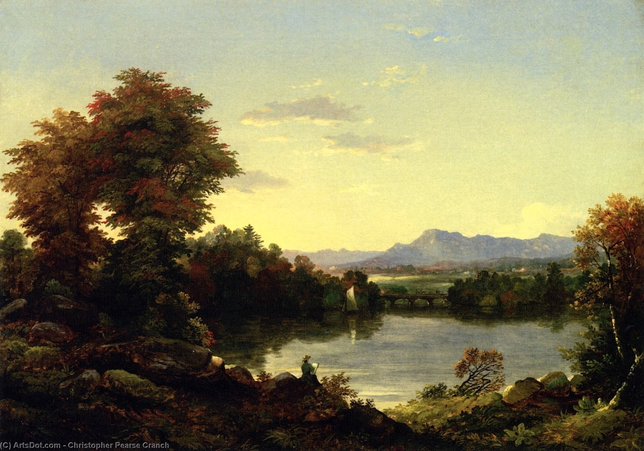 Peaceful Evening — Christopher Pearse Cranch