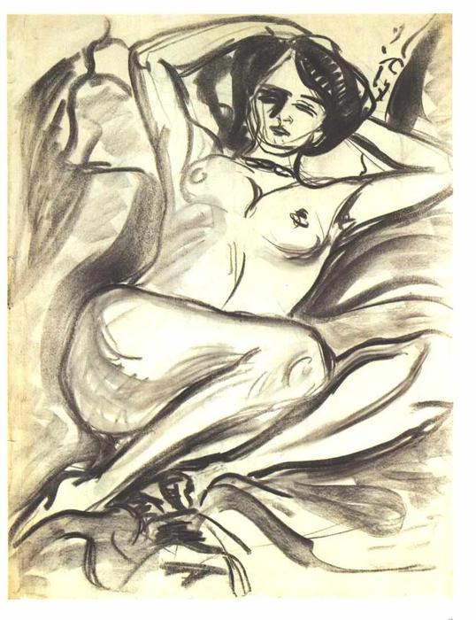 Reclining Nude (isabella) — Ernst Ludwig Kirchner