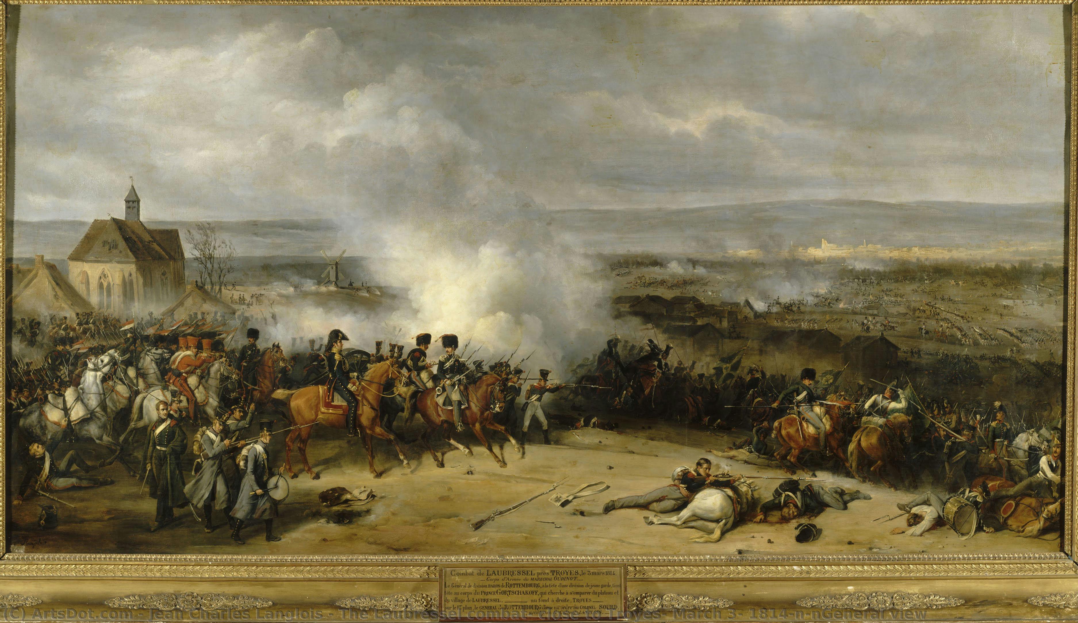 The Laubressel Combat, Close To Troyes, March 3, 1814\n\ngeneral View — Jean Charles Langlois
