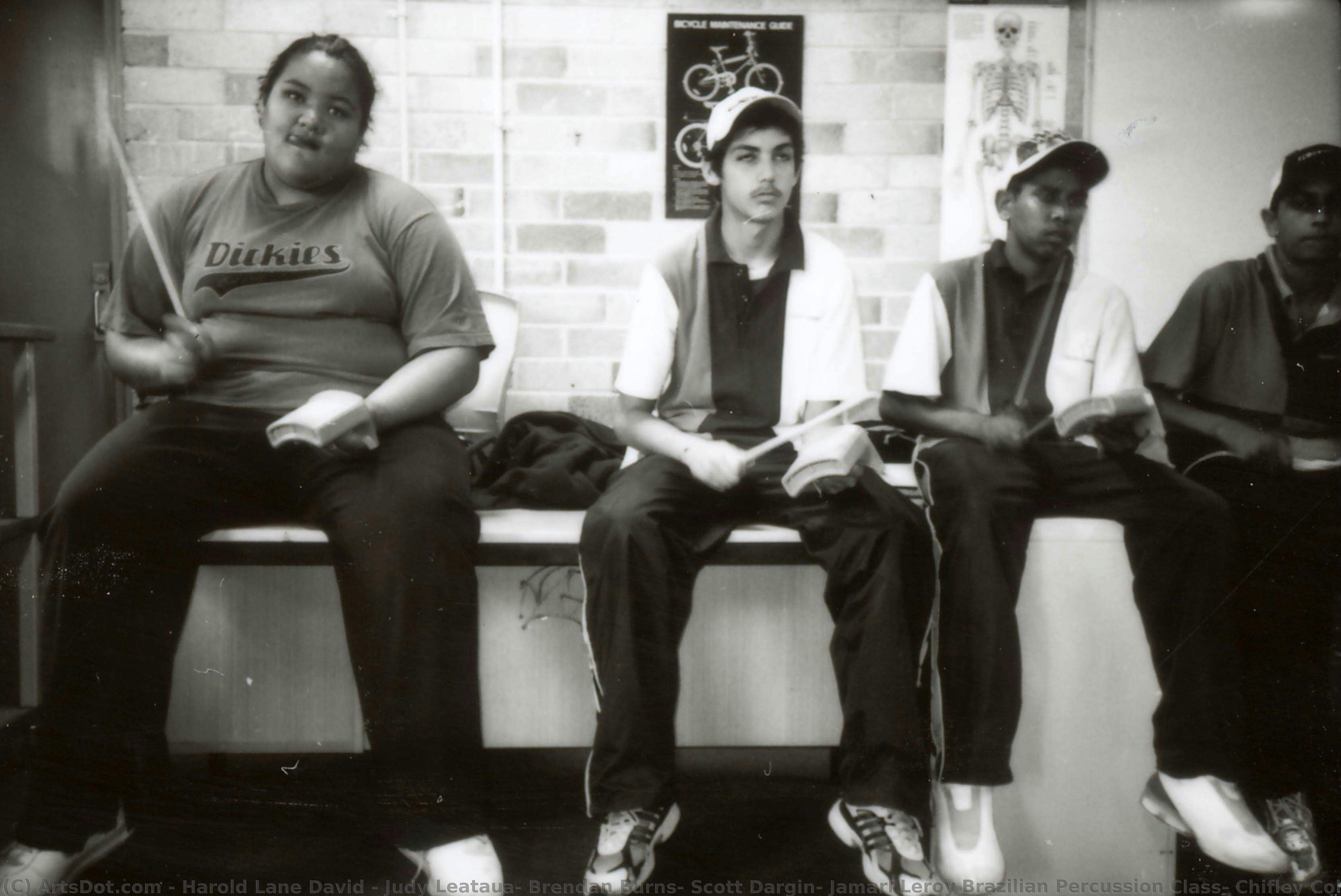 Judy Leataua, Brendan Burns, Scott Dargin, Jamarl Leroy Brazilian Percussion Class, Chifley College: Dunheved Campus, Nth St Marys (tracksuits Of St Marys Series) — Harold Lane David