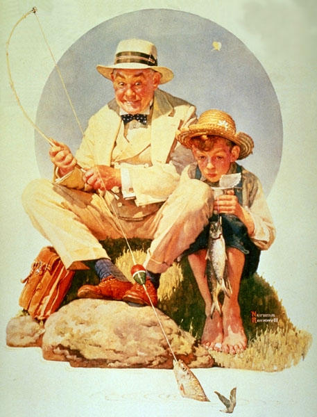 Fishing — Norman Rockwell
