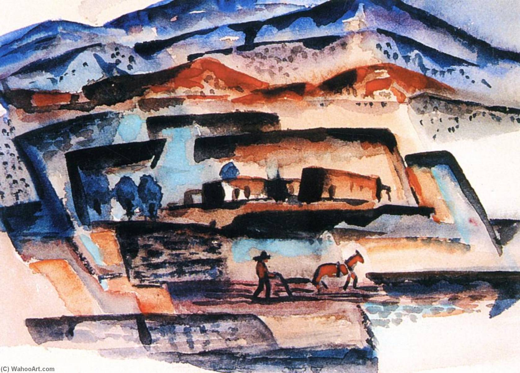 Man Plowing Fields — Frank Applegate