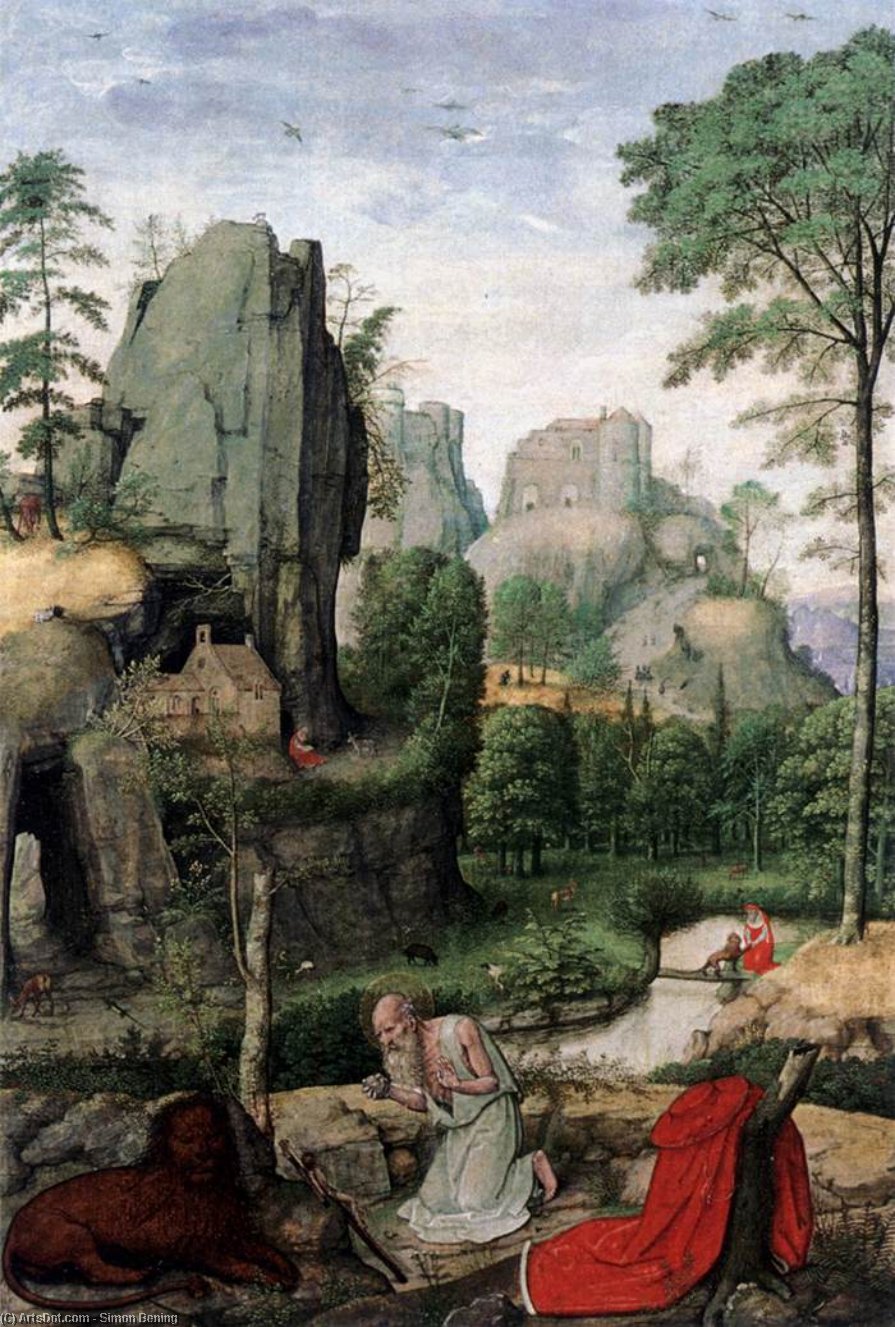 Landscape With St Jerome — Симон Бенинг