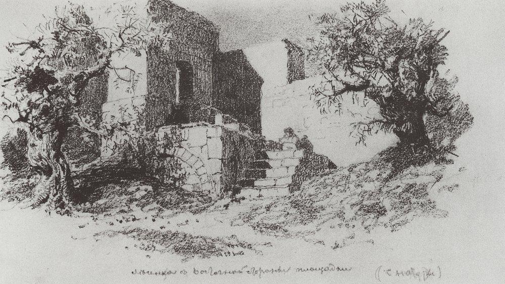 Jerusalem. Ladder To The East Side Of The Track. — Vasily Dmitrievich Polenov