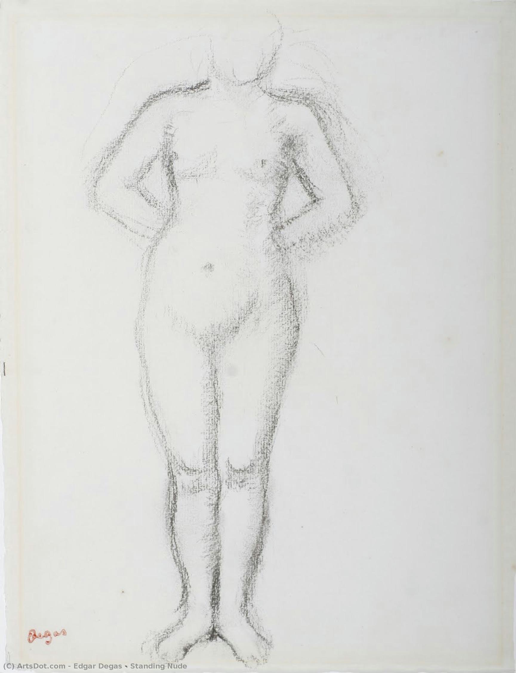 Stehender Nackt — Hilaire-germain-edgar Degas