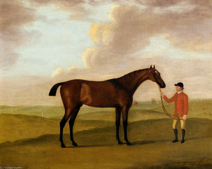 Captain Dennis O Kellys Basilimo Held By A Groom — Francis Sartorius Ii (john Francis Sartorius)