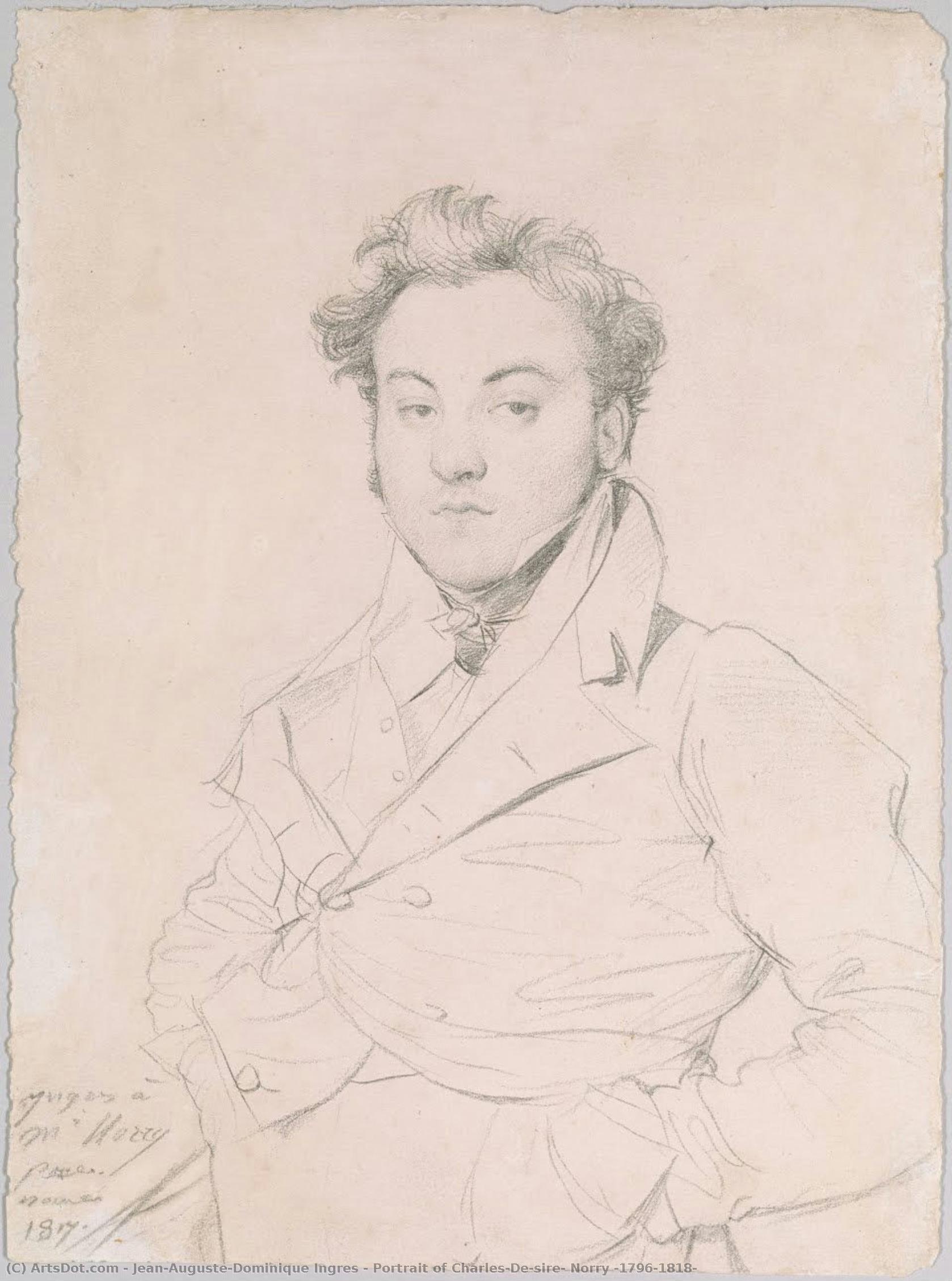 Portrait Of Charles-désiré Norry (1796-1818) — Jean-auguste-dominique Ingres