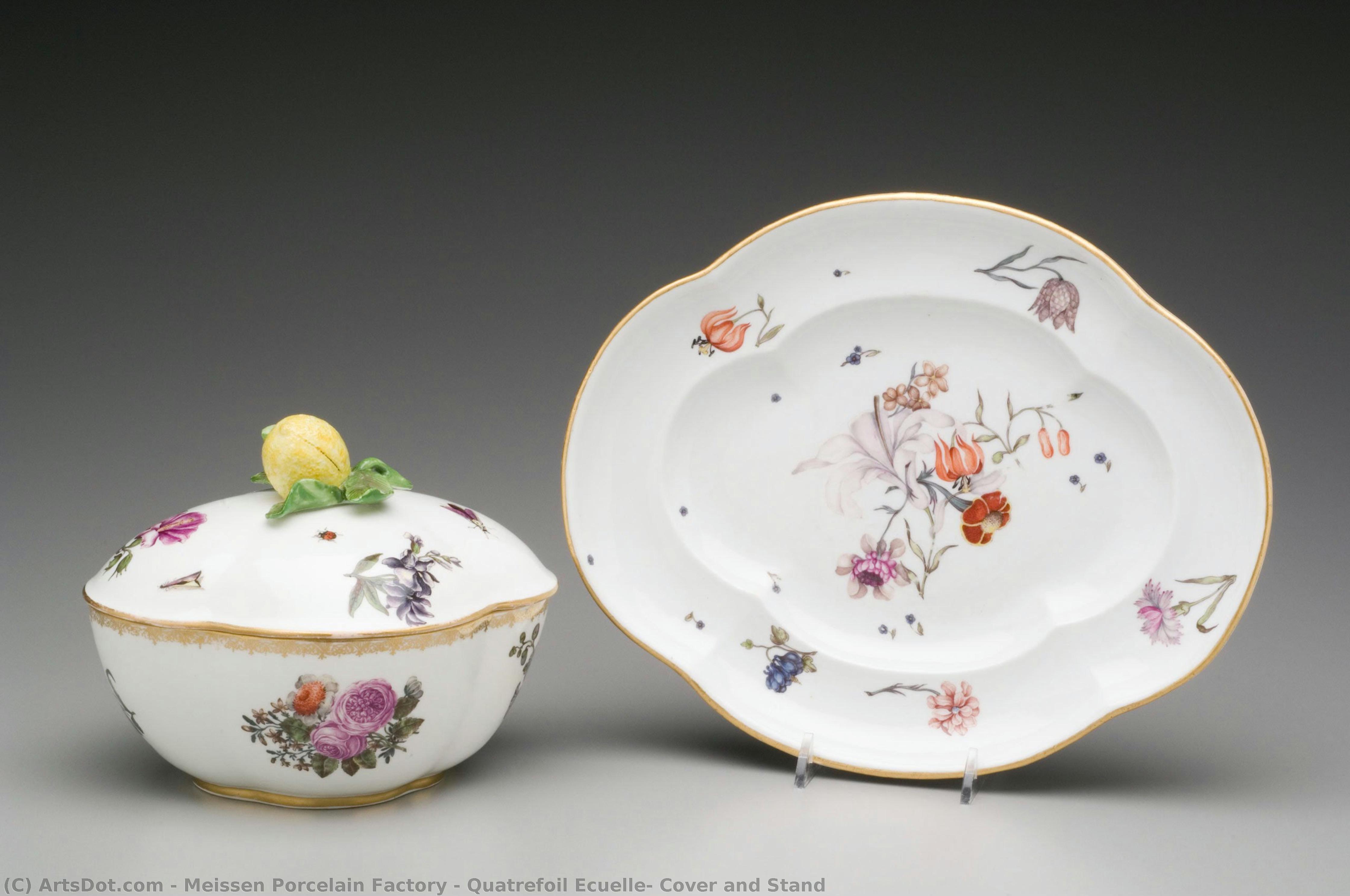 Quatrefoil Ecuelle, Cover And Stand — Meissen Porcelain Factory