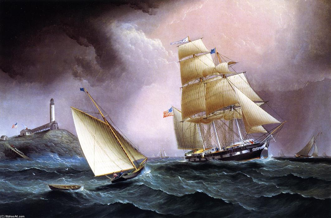 A Square Rigger Off The Isle Of Shoals — Џејмс Едвард Батерсворт