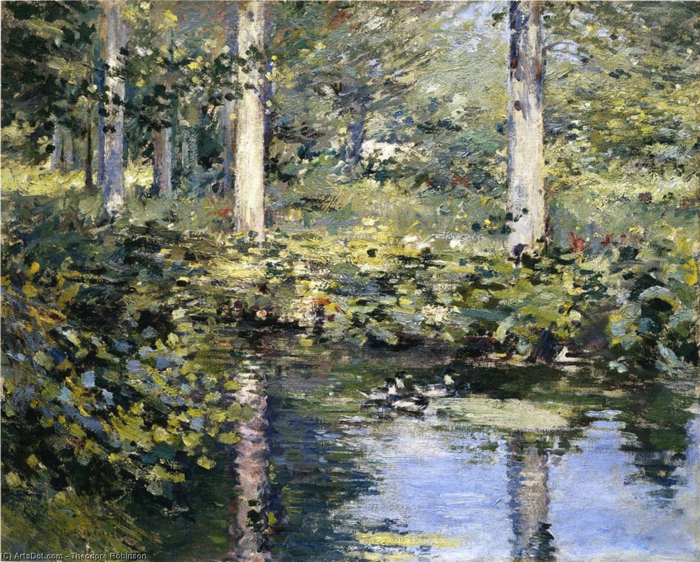 The Duck Pond — Теодор Робинсон